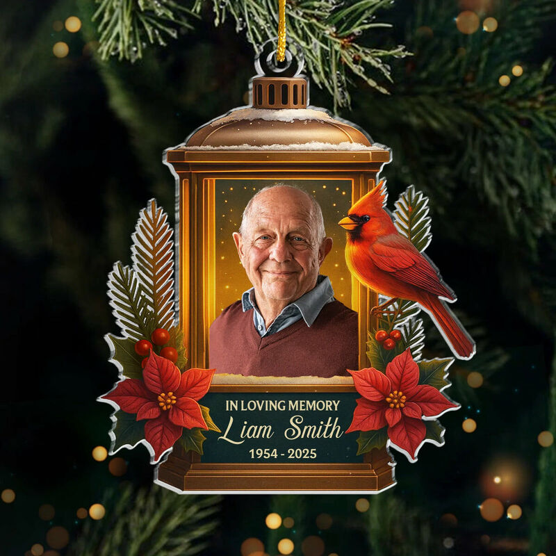 Personalized Christmas ornament, In Loving Memory ornament (3x3 inches)