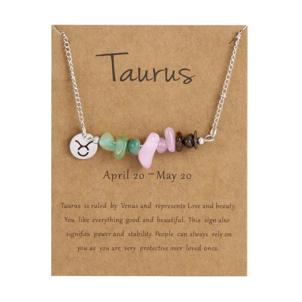 Fashion 12 Constellation Sign Natural Birth Stone Handmade Bracelet for Women Kids Aries Leo Braid Bracelet  Birthday Gift