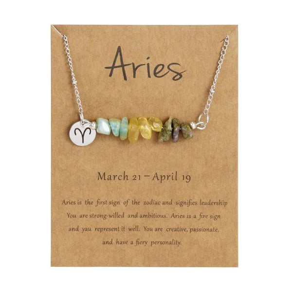 Fashion 12 Constellation Sign Natural Birth Stone Handmade Bracelet for Women Kids Aries Leo Braid Bracelet  Birthday Gift
