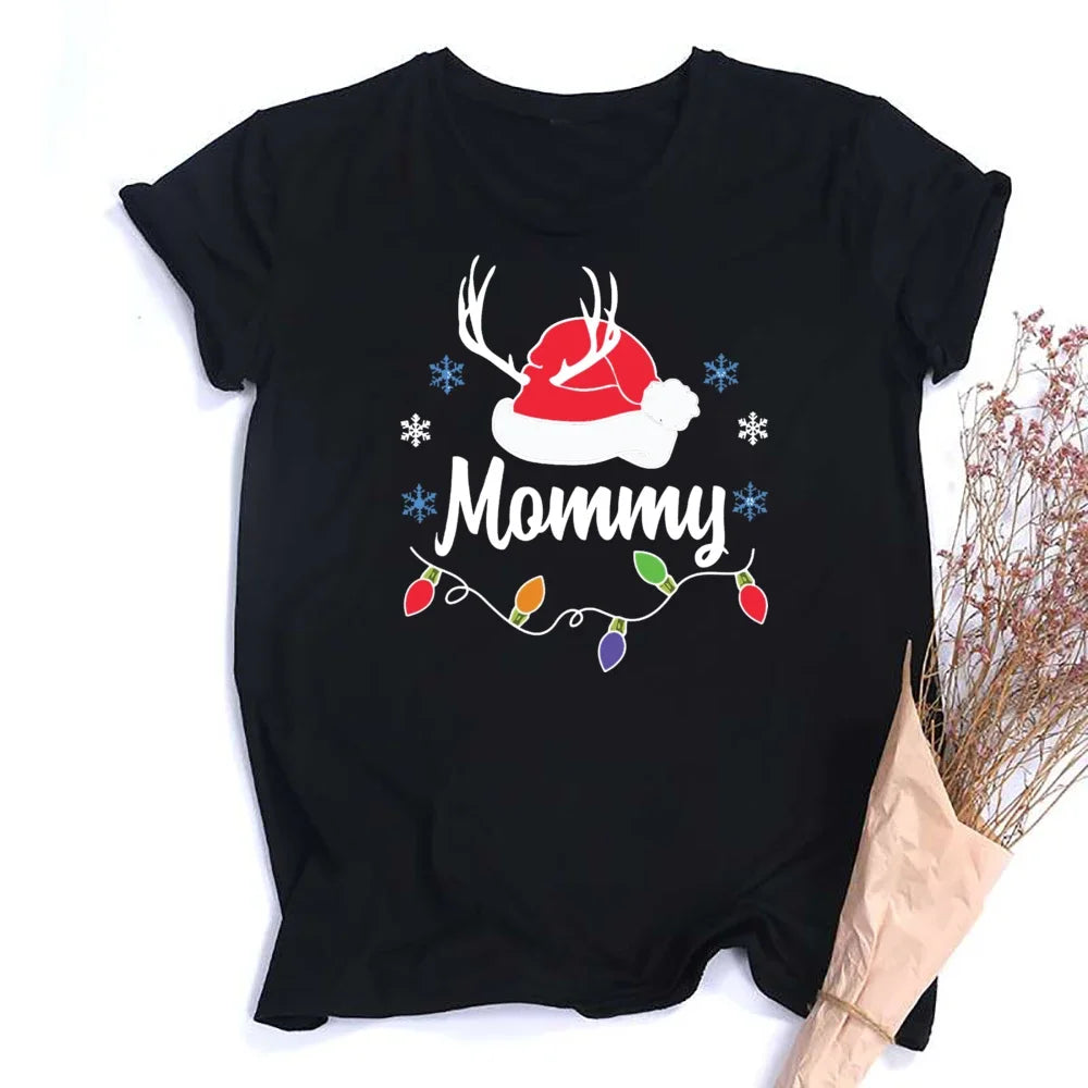 Merry Christmas Family Matching Outfit Adult Kid Look Clothes T-shirt Top Holiday Mother Father Son Daughter T Shirt Baby Romper