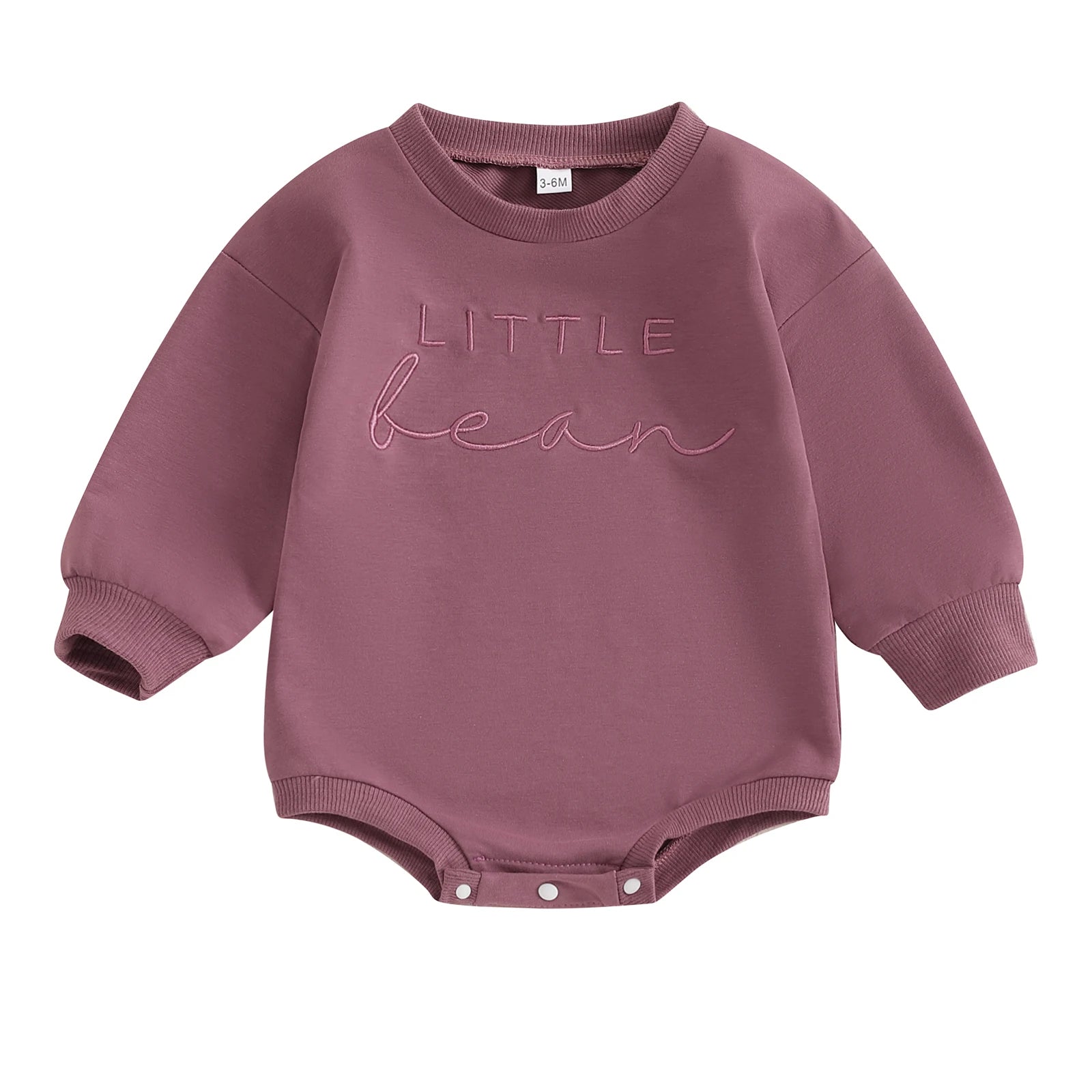 Citgeett Autumn Infant Baby Boys Girls Sweatshirt Bodysuit Letter Embroidery Long Sleeve Playsuit Fall Clothes
